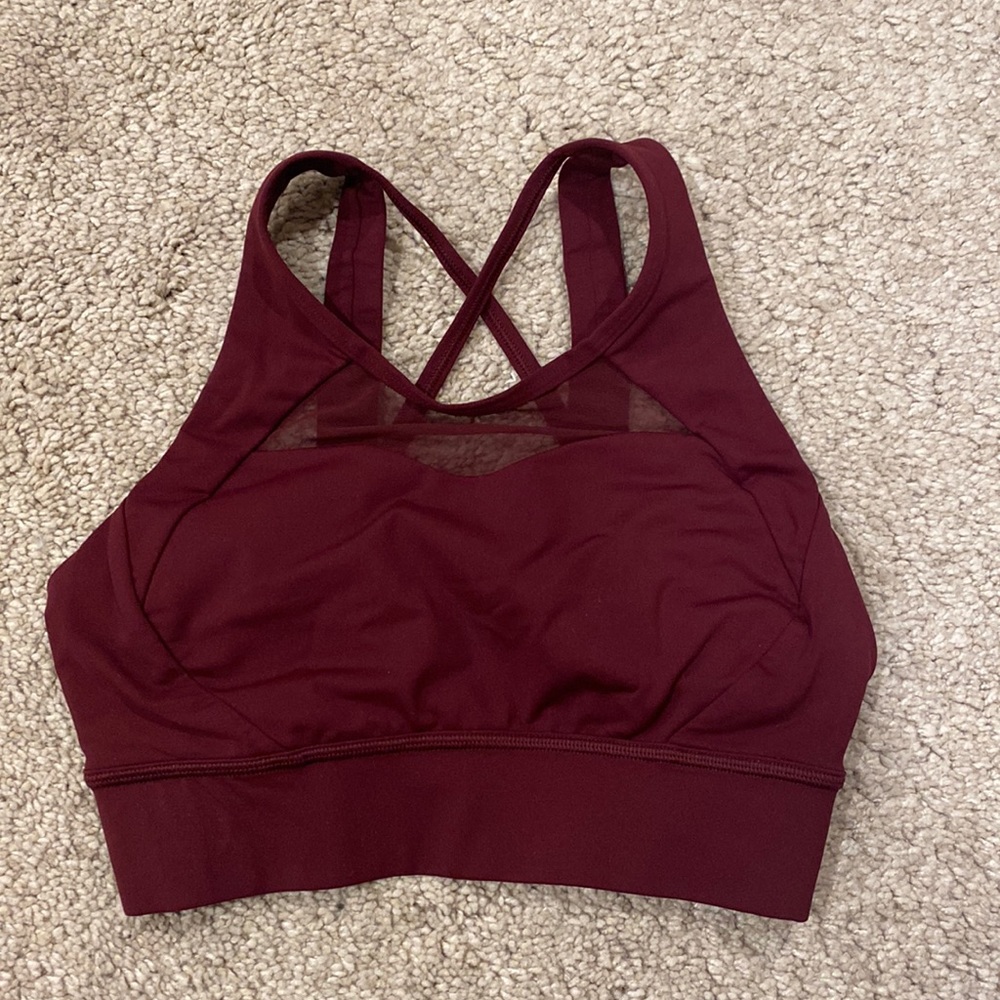 lululemon athletica Burgundy Sports Bra
